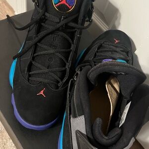 Air Jordan Retro 8 Black Multicolor Sneakers